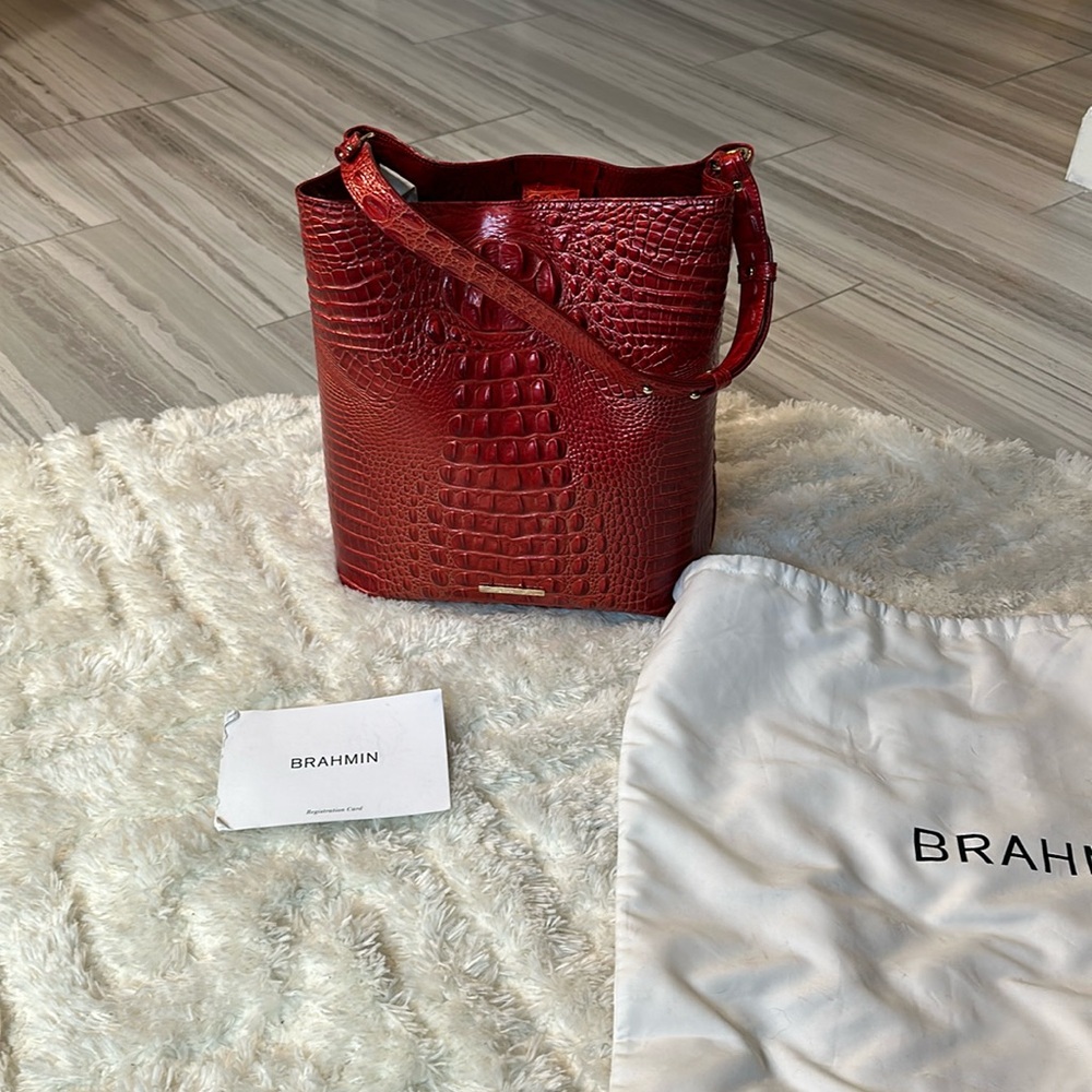 Red Brahmin bag